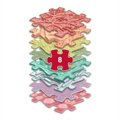 Muffik ortopédiai puzzle szőnyeg - Pasztell szivárvány készlet, 8 db 147293621