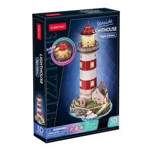 CubicFun 3D puzzle Világítótorony 42 cm, LED világítással, 72 darabos 147293733 - 3D puzzle
