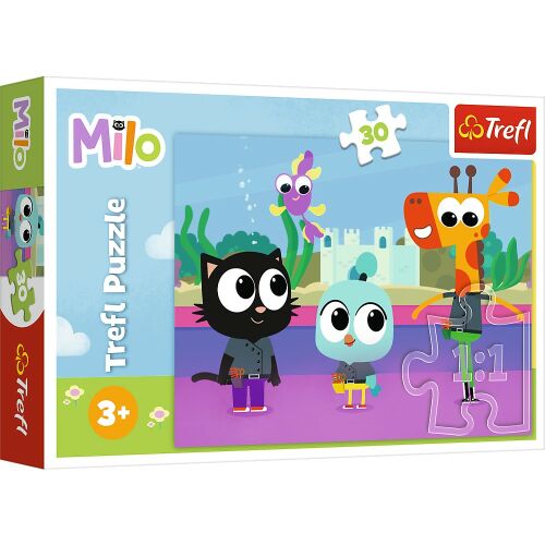 Trefl Milo, a macska 30 darabos puzzle gyerekeknek 3+ éves kortól - Puzzle és kirakó
