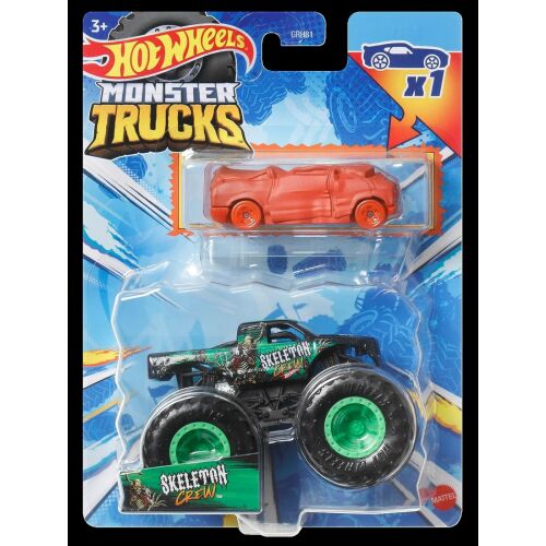 Hot Wheels Monster Trucks Skelett Crew fém autó, játék jármű - Autó és jármű