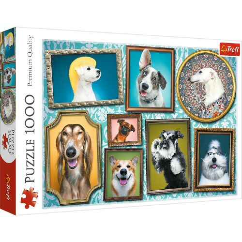 Trefl 1000 darabos puzzle kutya portrék galériájával - Puzzle és kirakó