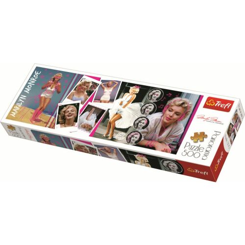 Puzzle Trefl Panoráma 500 Marilyn Monroe kollázs 168619050 - Puzzle és kirakó