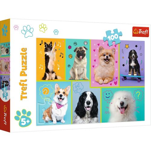 Puzzle Trefl 100 A kutyusok világában 169921123 - Puzzle és kirakó