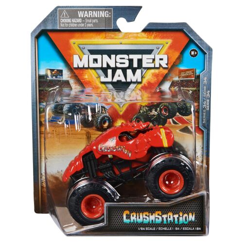 Monster Jam Crushstation fém autó 1/64 méretarányú csomagolásban - Autó és jármű
