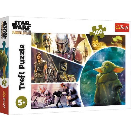 Puzzle Trefl 100 Starwars Baby Yoda Mandalóri 169049691 - Puzzle és kirakó