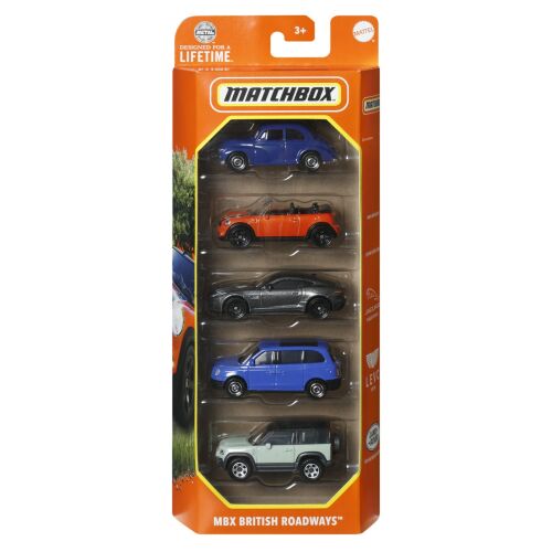 Matchbox MBX British Roadways 5 darabos fém autó szett, 1:64 méretarány - Autó és jármű