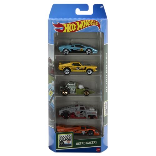 Hot Wheels Retro Racers 5 darabos kisautó szett - Autó és jármű