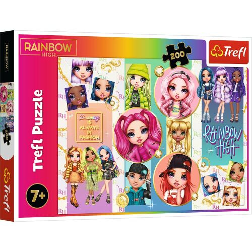 Puzzle Trefl 200 Rainbowhigh Babák 168645785 - Puzzle és kirakó