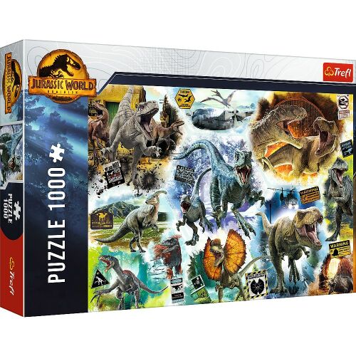 Puzzle Trefl 1000 Jurassic World Pe Urmele Dinozaurilor 168645794 - Puzzle és kirakó