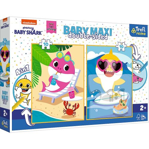 Puzzle Trefl Primo Baby Maxi 2X10 Baby Shark 168730122 - Puzzle