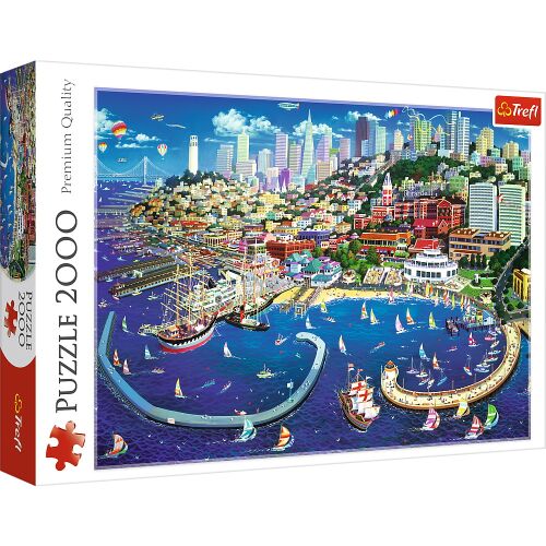 Trefl 2000 darabos puzzle San Francisco Bay tájjal - Puzzle