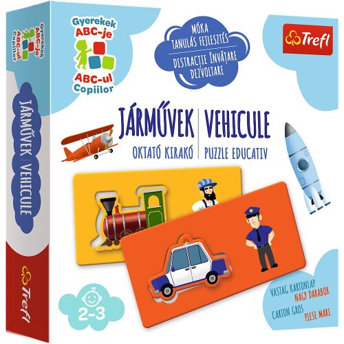Trefl Járművek oktató puzzle gyerekeknek 2-3 éves korig - Puzzle és kirakó