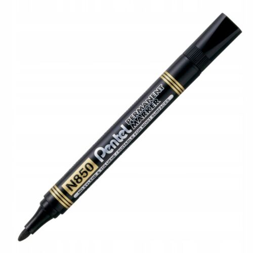 Pentel N850 fekete permanens marker, ferde nézet - Alkoholos marker