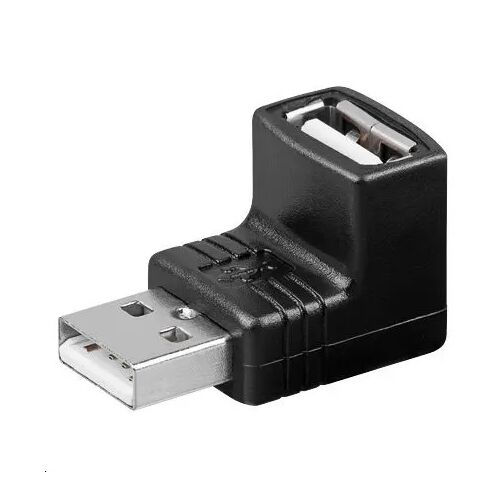 Microconnect USB A Male - A Female adapter - Fekete - Átalakító