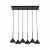 Függő lámpa fekete kúpos ernyőkkel CONO BLACK MINI 6 10306 TK Lighting 171439992