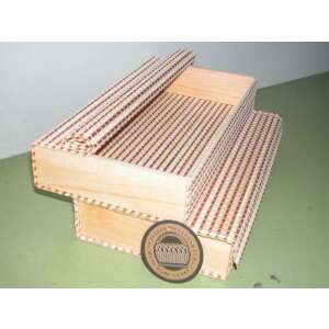 Hasitott bambusz doboz II, praktikus tároló doboz fedéllel, tökéletes apró dolgok rendezéséhez - Tárolódoboz & kosár