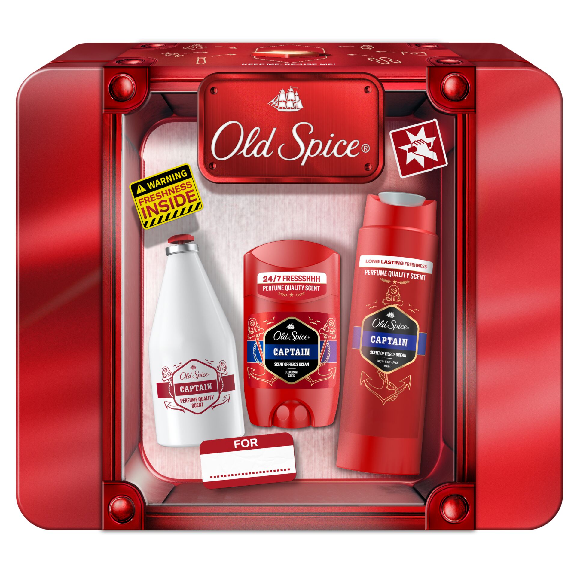 E-shop Old Spice Captain Darčekové balenie v kovovej krabičke