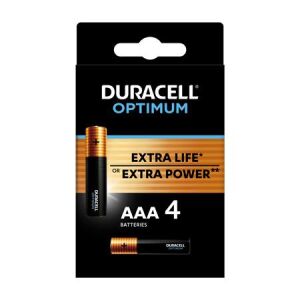 Duracell Optimum AAA Elemek, 4 darabos csomag, Extra Élettartam vagy Extra Teljesítmény - Duracell Elem