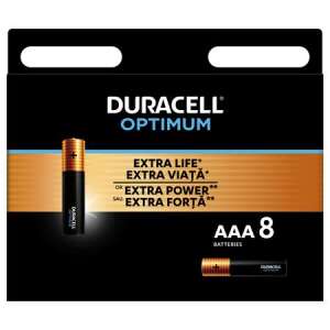Baterie DURACELL, AAA micro, 8 buc, DURACELL "Optimum" 43097074 Baterii si acumulatoare