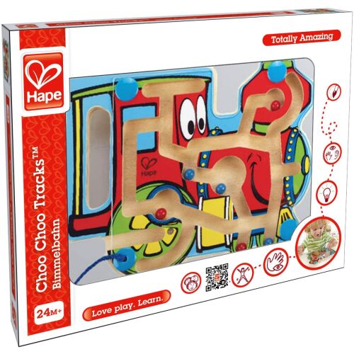 Hape Labrinth mágneses vonat játék kisgyermekeknek, finommotoros készségfejlesztés - Fejlesztő játék bölcsiseknek