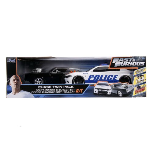Halálos iramban távirányítós autók iker csomag, Dom's Dodge Charger R/T és Dodge Charger SRT Hellcat, távirányítós járművek - Autó és jármű