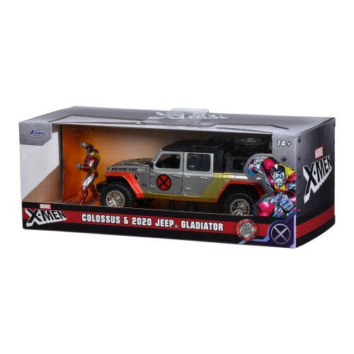 Jada Marvel 1:32 méretarányú Jeep Gladiator fém autószett és Colossus fémfigura 147367296 - Modell és makett