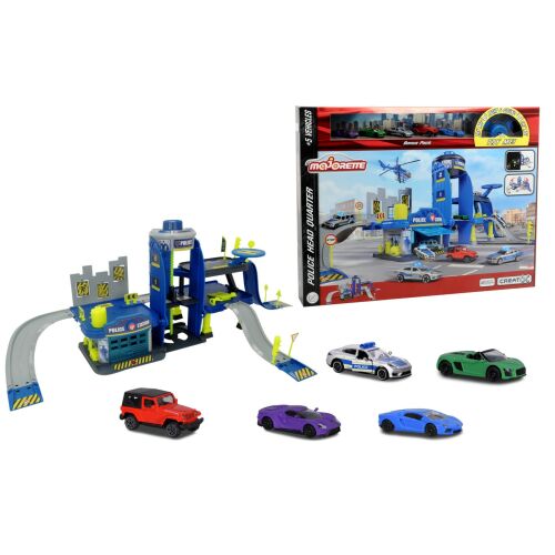 Majorette Creatix Rendőrőrs játékszett 5 kisautóval - Autó és jármű