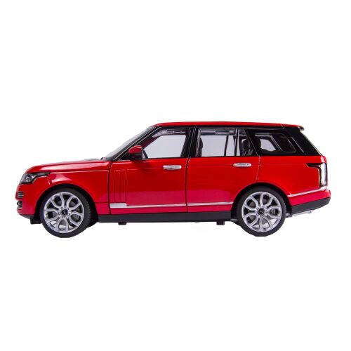 Piros Range Rover fém autómodell, 1:24 méretarány - Kreatív és építő játék