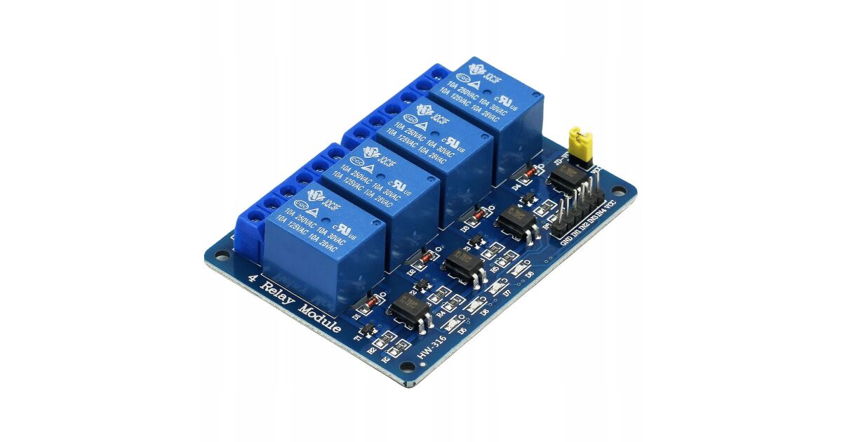 Rosfix 4 csatornás 5 V-os Arduino relé modul | Pepita.hu