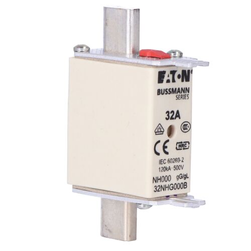 Biztosítékcsatlakozó, LV, 32 A, AC 500 V, NH000, gL/gG, IEC, kettős visszajelző 147377268 - Késes biztosíték