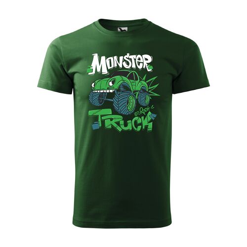Póló Monster truck mintával - Zöld
