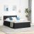 vidaXL Ágy tárolóval és matraccal Fekete 140 x 200 cm Faanyag 147399552