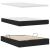 vidaXL Ágy tárolóval és matraccal Fekete 140 x 200 cm Faanyag 147399552