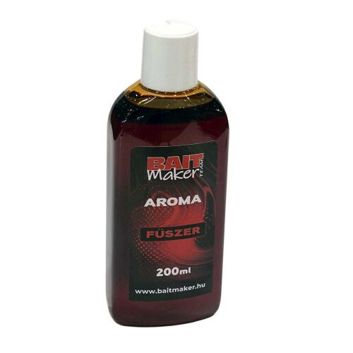 BAIT MAKER Aroma Fűszer Folyékony Aroma, 200ml flakon horgászcsali ízesítéshez - Folyékony aroma