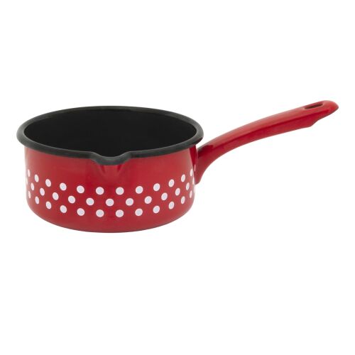 Metalac Tufne piros zománcos serpenyő, 0.67l, 12cm - Serpenyő