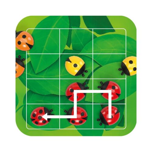 Smart Games LogiKatica logikai játék tábla katicabogarakkal és megoldási útvonallal - Logikai játék