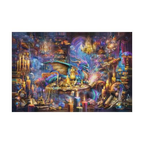 Kirakott Ravensburger 3000 darabos sárkány könyvtár puzzle - Puzzle és kirakó