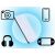 Powerbank 10000 mAh – 3× USB, 2.1A gyors töltés, LED zseblámpa 175418394