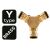 NEO Tools Sárgaréz Y-csatlakozó közelkép 'Y type' és 'Brass' feliratokkal.