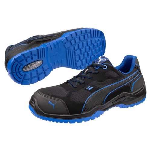 Puma Fuse TC Blue Low S1PS munkavédelmi cipő - ferde nézet - Puma