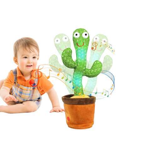 Visszabeszélő kaktusz – USB- énekel, táncol, zenél, elismétli amit mondasz neki