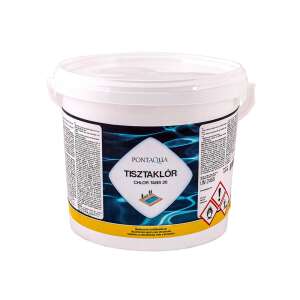 Pontaqua Tisztaklor 20g Chlortabletten 3kg Eimer zur Schwimmbadwasserdesinfektion - Chlortabletten