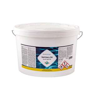 10 kg-os vödör Tartaklór lassan oldódó klórtablettával úszómedencékhez - Klór tabletta