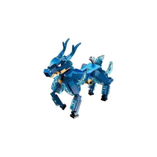 QMAN® Frozen Heaven Kylin stavebné bloky, modré, magická kocka, premeniteľné, stavebnica