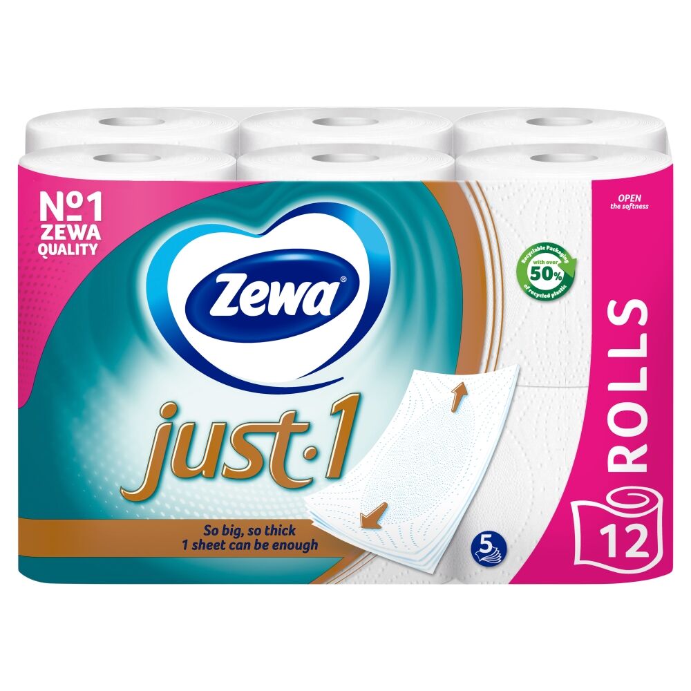 E-shop Zewa Just 1 5-vrstvový toaletný papier 12 roliek
