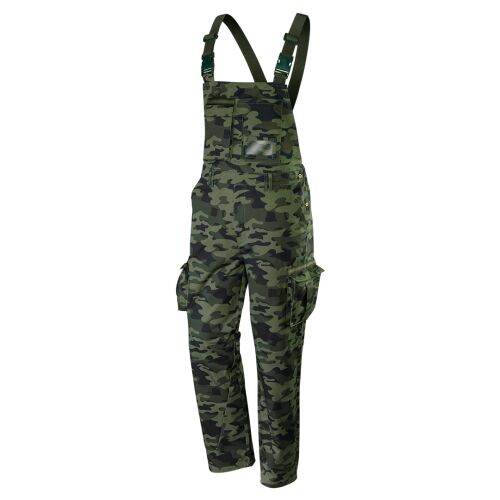 Neo Camo munkás overál, terepmintás, elölnézet - Munkás overál