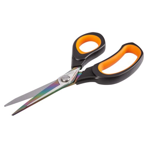 Szögletes nézet a NEO Tools Kovácsolt Titán Ollóról 200mm - Olló