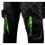 NEO Tools Workwear Premium PRO fekete munkásnadrág zöld díszítéssel, részlet a térdszellőzésről