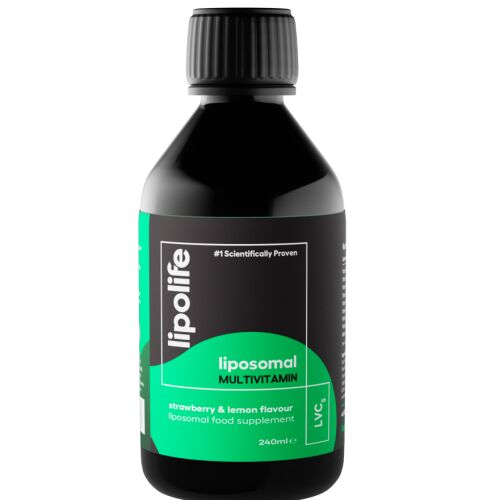 Lipolife LVC5 Liposzómális Multivitamin, eper és citrom ízű, 240ml-es üveg - Szépség és egészség