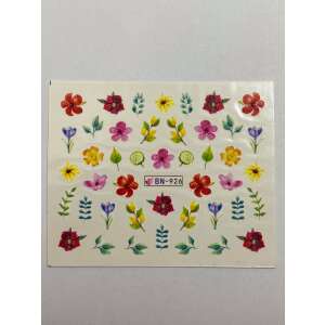 Virágos körömmatricák, BN-926, köröm díszítő matricák, köröm matricák, köröm design, köröm kiegészítők, köröm díszek, körömmatricák köröm művészethez, köröm művészeti kellékek, körömmatricák körmökhöz - Körömmatrica